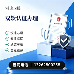 甘肃双软认证申报服务