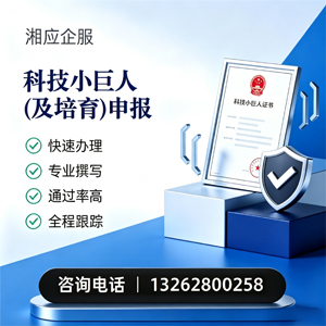 甘肃科技小巨人及培育企业申报服务